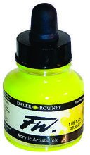 Daler Rowney Fw Ink 29.5ml Fluorescent Yellow