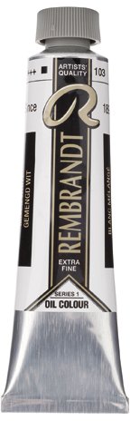 Royal Talens Royal Talens Rembrant Oil Colour 40ml Mixed White - Series 1