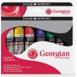 Daler Rowney Georgian Oil Colour Set of 6 x 38ml Tubes