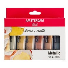 Amsterdam Dream & Create Metallics Set - 6 x 20ml