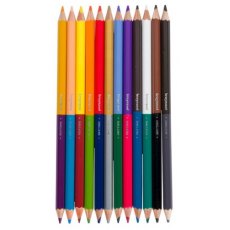 Bruynzeel Set of 12 Twin Point Pencils (24 Colours)
