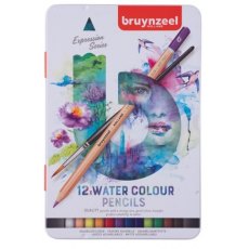 Bruynzeel Set of 12 Water Colour Pencils