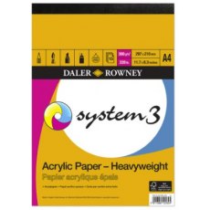 Daler Rowner A4 System 3 Acrylic Paper Pad - Heavyweight