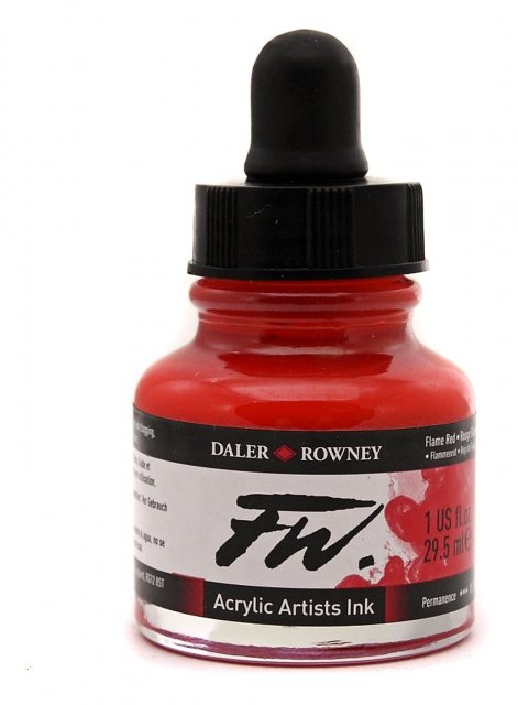 Daler Rowney Fw Ink 29.5ml Fluorescent Red