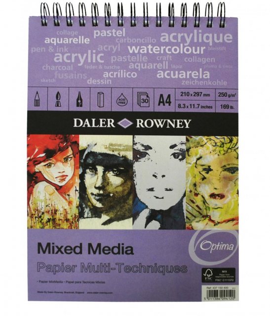 Daler Rowney Daler Rowney A4 Mixed Media Paper Pad