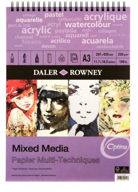 Daler Rowney Daler Rowney A3 Mixed Media Paper pad