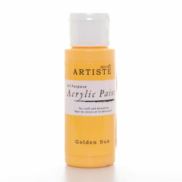 Docrafts - Artiste Artiste Acrylic Paint (2oz) - Golden Sun