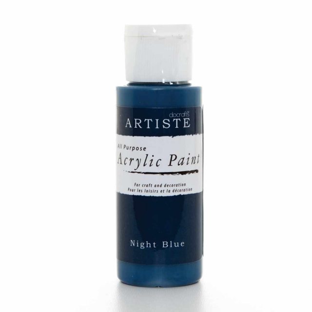 Docrafts - Artiste Artiste Acrylic Paint (2oz) - Night Blue