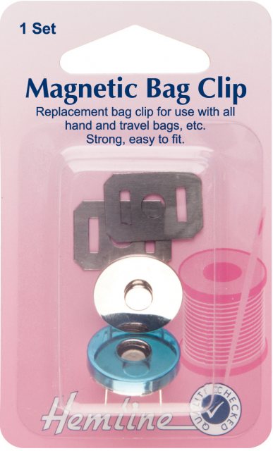 Hemline Magnetic Bag Closure: 32mm