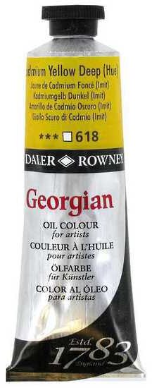 Daler Rowney Georgian Oil 38ml Cadmium Yellow Deep H