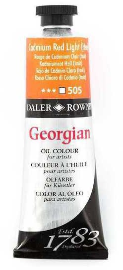 Daler Rowney Georgian Oil 38ml Cadmium Red Light Hue