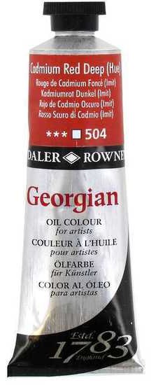 Daler Rowney Georgian Oil 38ml Cadmium Red Deep