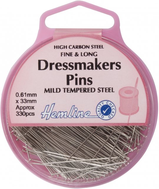Hemline Dressmakers Pins: 0.60mmx 30mm, Approx 350pcs