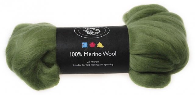 Creativ South American Merino Wool 21 Micron - Cactus