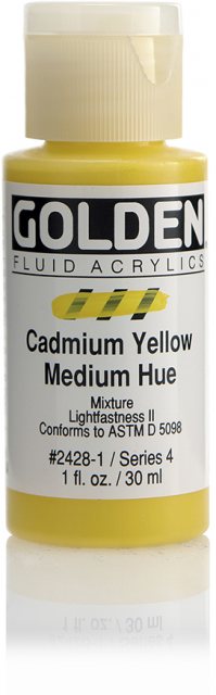 Golden Golden Fluid Cadmium Yellow Medium Hue IV 30ml
