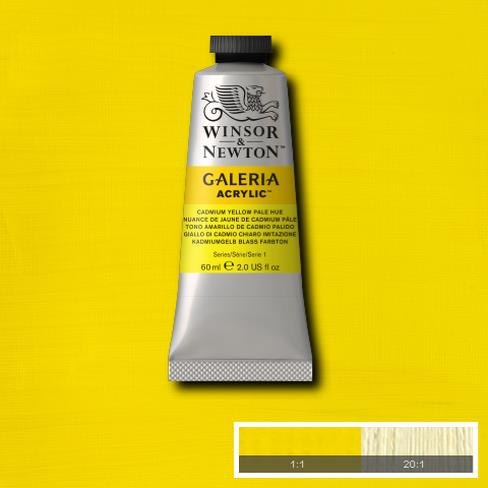 Galeria Acrylic Colour W&N GALERIA 60ML CADMIUM YELLOW PALE HUE - Series 1