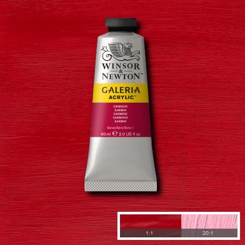 Galeria Acrylic Colour W&N GALERIA 60ML CRIMSON -Series 1