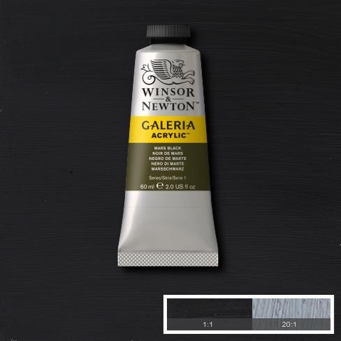 Galeria Acrylic Colour W&N GALERIA 60ML MARS BLACK - Series 1