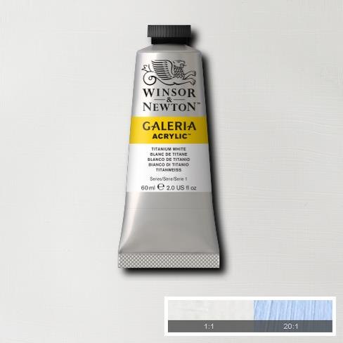 Galeria Acrylic Colour W&N GALERIA 60ML TITANIUM WHITE - Series 1