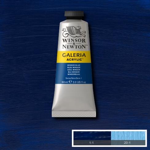 Galeria Acrylic Colour W&N GALERIA 60ML WINSOR BLUE - Series 1