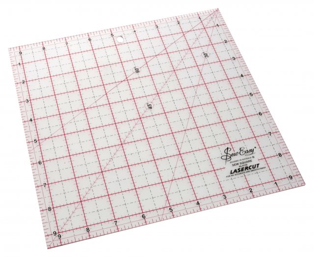 Sew Easy Quilting Rule: Square 9.5x9.5 inch