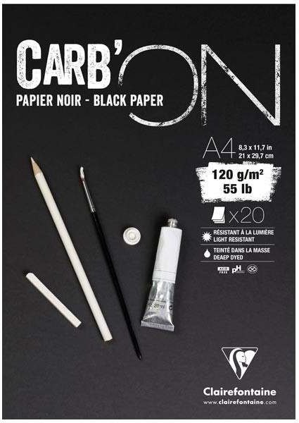Clairefontaine Clariefontaine CarbOn Black Paper - Noir A4