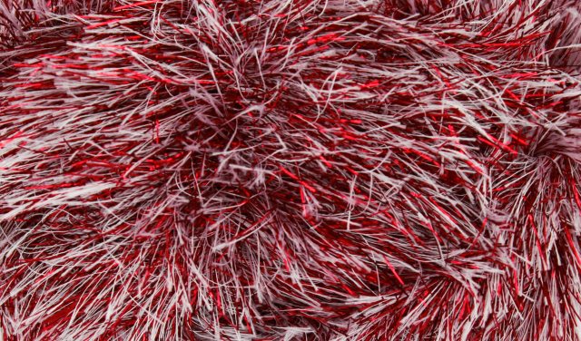 King Cole Tinsel Chunky - Red Snow