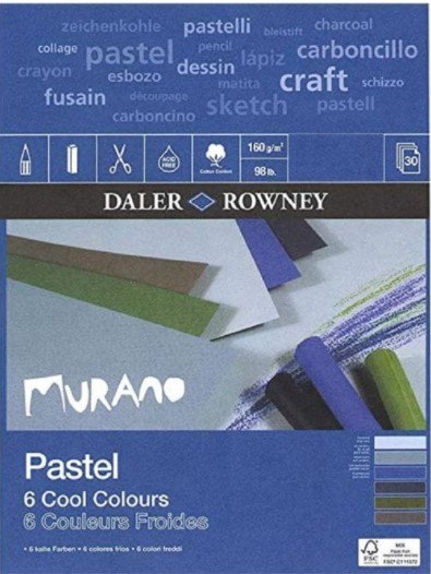 Daler Rowney Daler Rowney Murano Pastel Paper Pad - Cool Colours (16 x 12")
