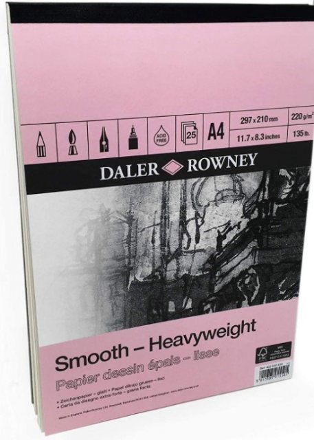 Daler Rowney Daler Rowney A4 Smooth Heavyweight Paper Pad
