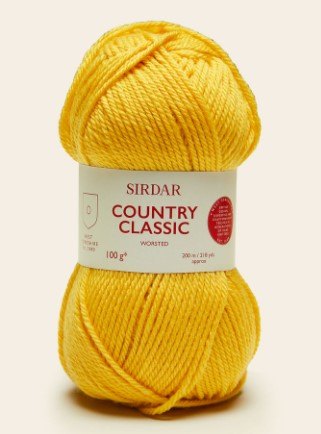 Sirdar Country Classic Worsted  - Butterscotch 0676