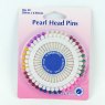 Assorted Pearl Heads Pins: Silver - 38mm, 40pcs