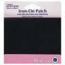 Iron on patches: 2 pieces 10cm x 15cm - Black