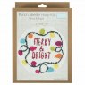 Trimits Embroidery Punch Needle Hoop Kit - Merry & Bright